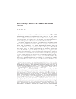 Demystifying Causation in Fraud-on-the