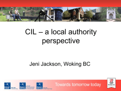 CIL * a local authority perspective