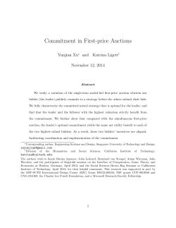 Commitment in First-price Auctions