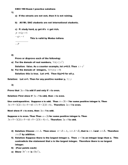CSCI 190 Exam I practice solutions