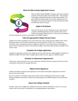 Move On When Ready Application Process Apply to Participate