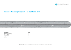 Revenue Monitoring Snapshot - as at 31 March 2017