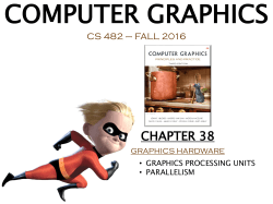 Graphics Hardware - SIUE Computer Science