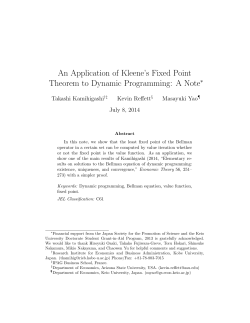 An Application of Kleene`s Fixed Point Theorem to