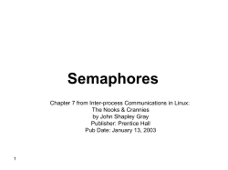 Semaphore Control SEMAPHORES