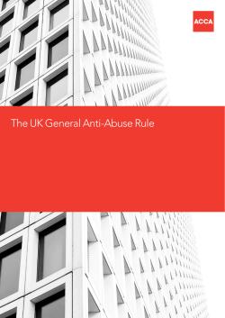 The UK General Anti-Abuse Rule