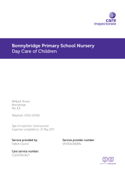 Bonnybridge Primary School Nursery Day Care