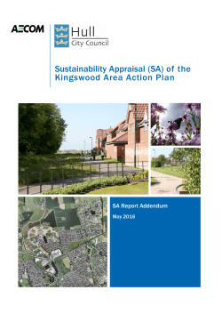 Kinswood area action plan - Sustainability appraisal addendum