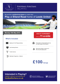 Play at Elland Road home of Leeds United