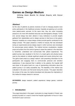 Games as Design Medium