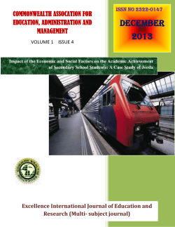 Excellence International Journal Of Education And Research