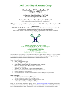 2010 Lady Hoya Lacrosse Camp
