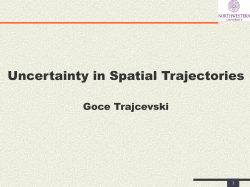 Processing Spatio-Temporal Queries for Uncertain