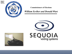 Commissioners of Elections William Scriber and