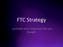 FTC Strategy - Florida FTC