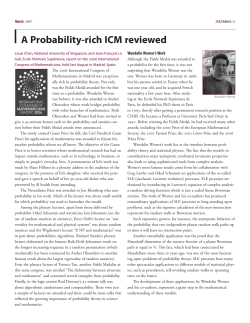A Probability-rich ICM reviewed