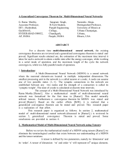 A Generalized Convergence Theorem for Multi