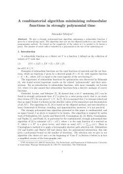 A combinatorial algorithm minimizing submodular