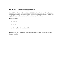 MTH 250 &ndash; Graded Assignment 1