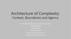 ARCC 2017 Steven Moore - Architectural Research Centers