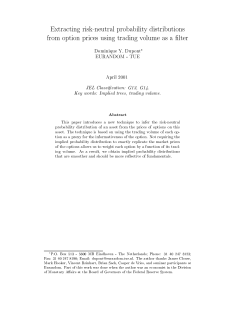 Extracting risk-neutral probability distributions from
