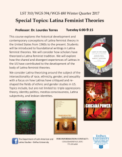 Latina Feminist Theories