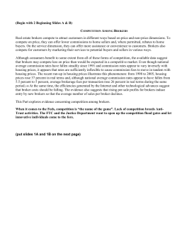 competition among brokers - Train Agents Real Estate Licensing