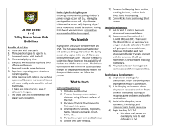 U8 (not co-‐ed) 6 v 6 Valley Stream Soccer Club Guidelines Play