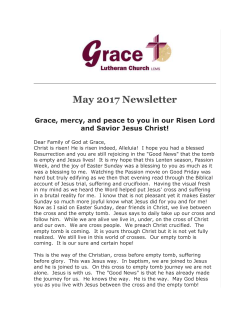 May 2017 Newsletter - Grace Lutheran Church