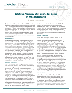 Lifetime Alimony Still Exists for Some in