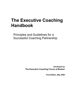 Executive Coaching Handbook