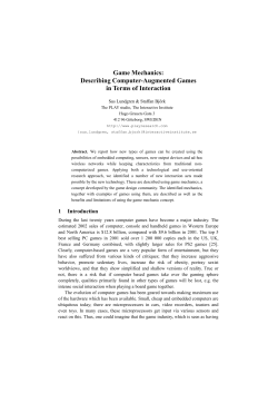 Game Mechanics: Describing Computer