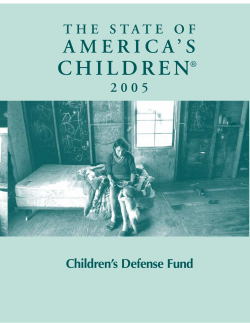 State of America`s Children, 2005