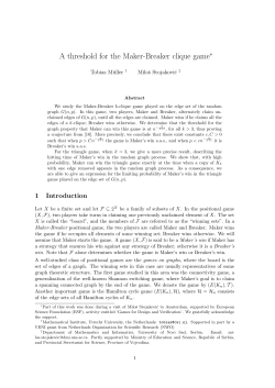 A threshold for the Maker-Breaker clique game - ETH