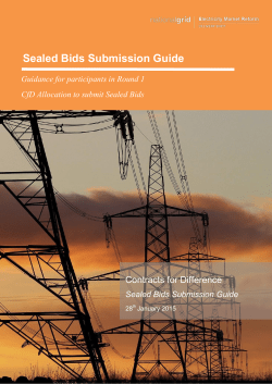 Sealed Bids Submission Guide