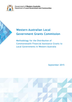 Methodology for the Distribution of Commonwealth Financial