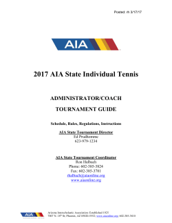 2017 AIA State Individual Tennis - Arizona Interscholastic Association