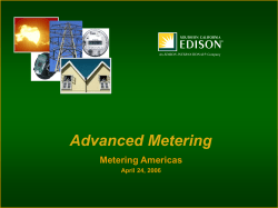 Intelligently Connecting Edison to our Customers