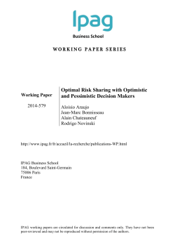 Optimal Risk Sharing with Optimistic and Pessimistic Decision