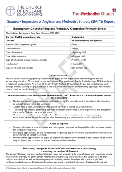 SIAMS Report - Barningham CEVC Primary School Suffolk