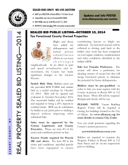 real property sealed bid listin g &mdash; 2014
