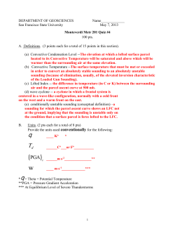 Monteverdi Metr 201 Quiz #4 - San Francisco State University