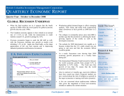 Q4 2008 Economic Report - BC Pension Corporation