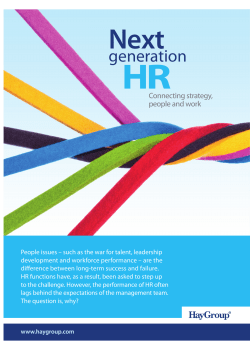 Next generation HR