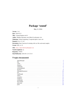 Package `sound`