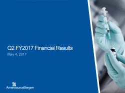 Q2 FY2017 Financial Results