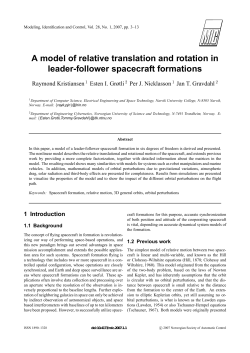 A model of relative translation and rotation