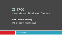 Inter-domain Routing