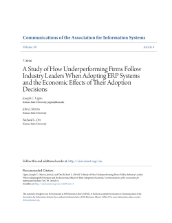 A Study of How Underperforming Firms Follow Industry Leaders