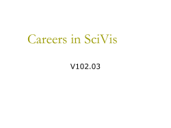 Careers in Sci. Vis.